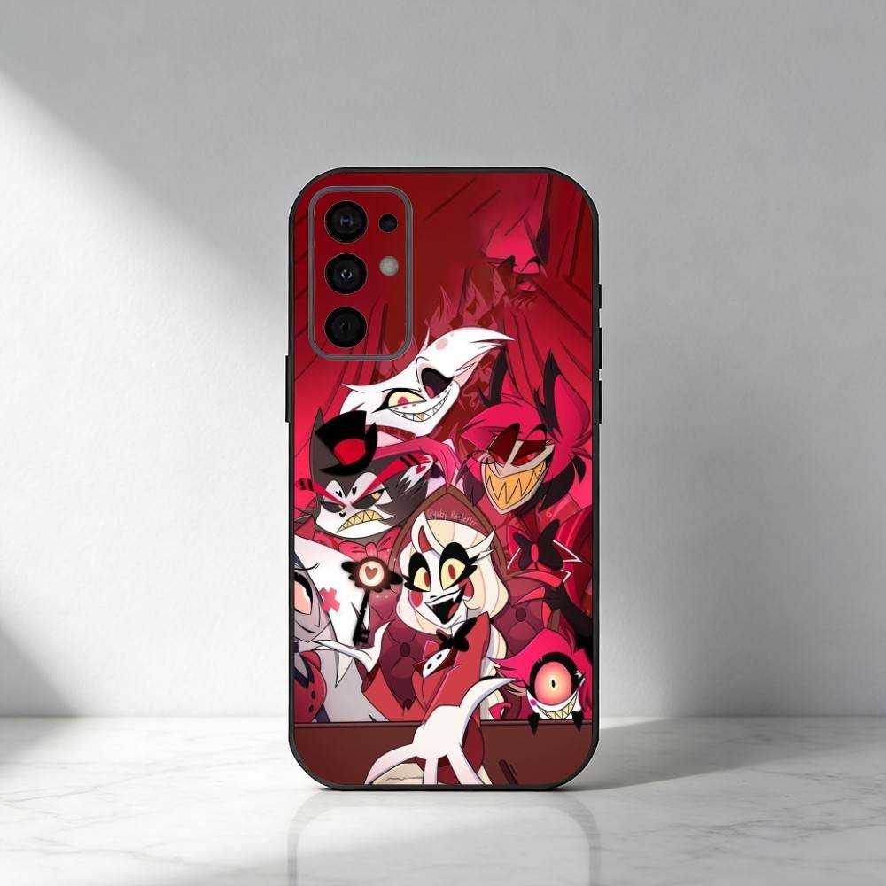 

H-Hazbin H-Hotel Phone Case For Samsung S25,S24,S21,S22,S23,S30,Ultra,S20,Plus,Fe,Note,5G Black Cover Samsung S20fe