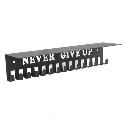 Medal Hanger Wall Mount Metal Multiple Hooks High Load Bring Shelf for Home Entryway