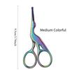 Ouriner Facial Hair Scissors Rounded Professional Stainless Steel Mustache Nose Hair Beard Eyebrows Eyelashes Trimming Clippers
