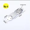 Stainless Steel 4-Inch Lockable Cabinet/Drawer Latch with Thickened Buckle