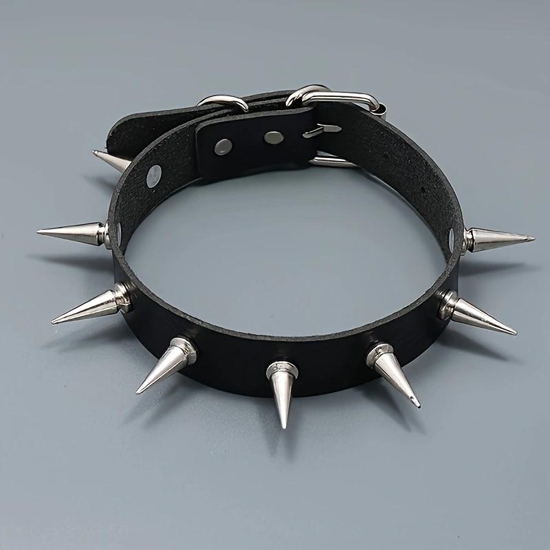 Halloween Gothic Rock Spike Rivet Collar Women And Men Wear Valentine'S Day Carnival Gifts For Daily Party Performances