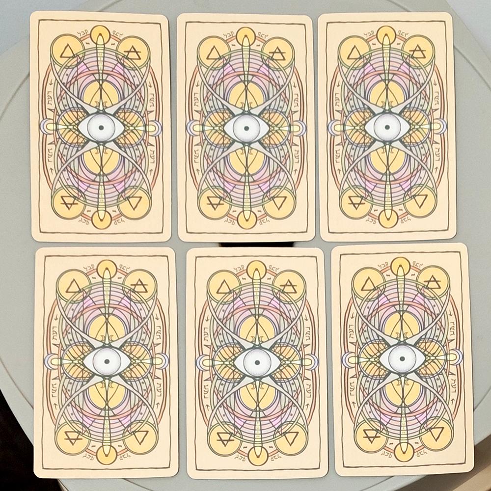 Akashic Eye Tarot 10,3*6cm Tragbare Ausgabe 78 Karten Indie Tarot Deck für Divination und Tägliche Führung