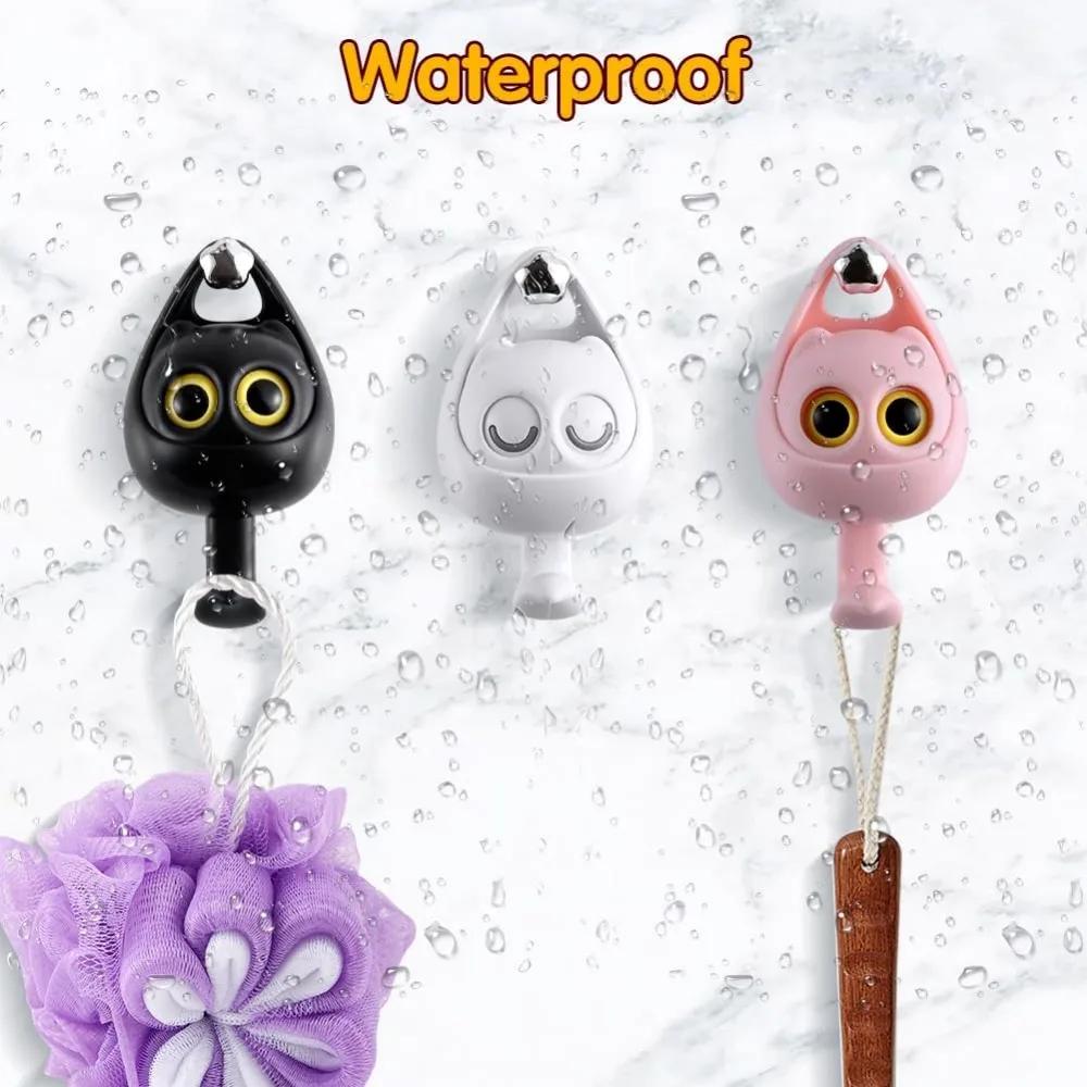 Wall Mounted Practical Cat Hooks Fashion Wall Hooks Adhesive Cat Key Holder Home Storage Utility Wall Home Decorations