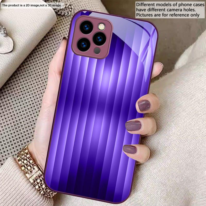 Brown delicate gradient For iPhone 17 Air 16 E 15 14 13 Plus 12 mini 17 Pro Max 11Pro XR Xs X 7 8 11 Tempered Glass Phone Case