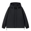 Spring and Autumn Hooded Jacket Men's Korean Style Casual Hong Kong Style Loose Couple Trench Coat Waterproof Jacket