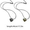Fashion Love Heart Pendant Necklace Black Leathers Rope Choker Neck Chain Elegant Clavicle Chain Necklace Party Jewelry