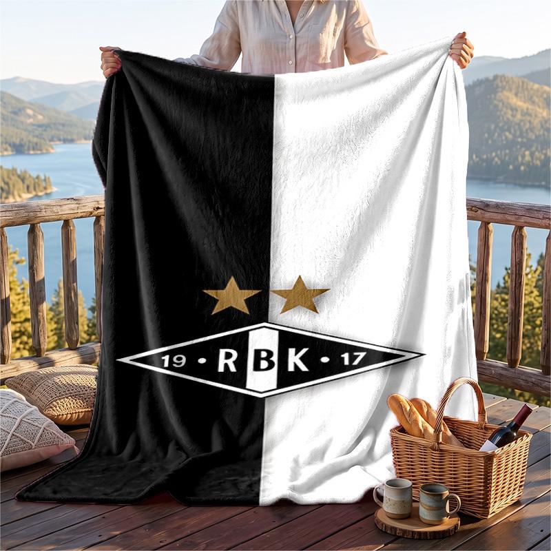 Warm Flannel Blanket Rosenborg Bk Pattern, Lightweight Comfortable Throw Blanket for Bed Sofa Use