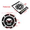 Black Rubber Motorcycle Tank Sticker Scratch Protection And Stylish Upgrade Gas Tank Sticker For Multiple Model