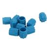 50PCS Air Conditioning Valve Caps Car Fuel Injection Nozzle Caps Sealing Plastic Dustproof Covers M8X1 Blue