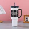 40oz Handle Car Cup 304 Stainless Steel Double Layer Vacuum Insulated Bottle Handheld Outdoor Portable Car Straw Cup