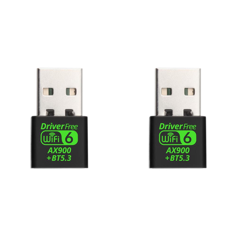 USB WiFi 6 Bluetooth-Compatible 5.3 Adapter 2in1 Dongle Dual Band 2.4/5.8GHz Mini USB WiFi Dongle USB WiFi Adapter for PC/Laptop