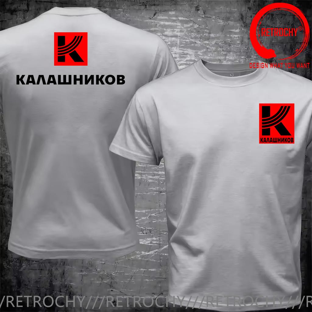 Russia Kalashnikov Military Printing TShirt ONeck Tee Shirt Cotton Tshirt Russian Army Unisex T Shirt Stylish Fashion Clothing