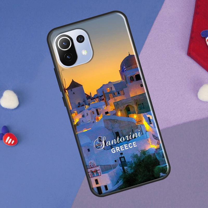 

Oia Santorini Greece Case For POCO X5 X3 F5 Pro F3 F4 X4 GT M5s C40 Cover For Xiaomi 13 12 Lite 11T 12T Pro 12X POCO X5 Pro