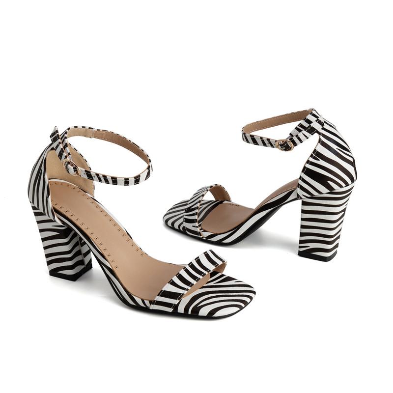 Sandales à talons hauts pour femmes été nouvelle collection sandales à plateforme à bout ouvert grande taille