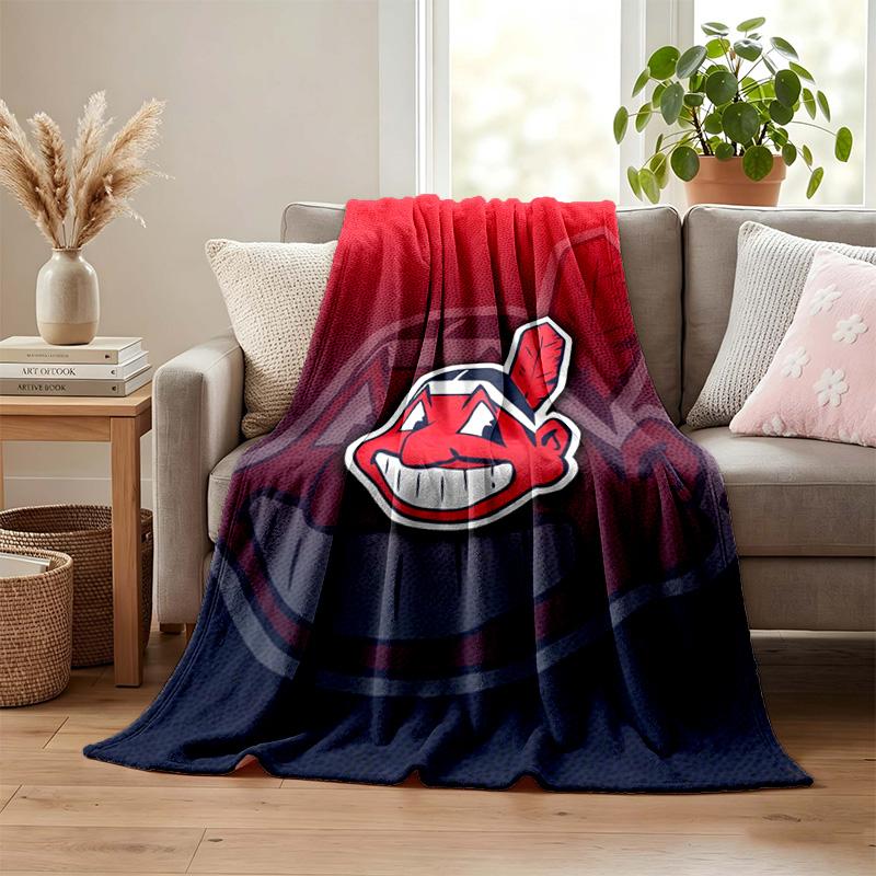 Cleveland Guardians blanket Flannel Blanket Soft Cozy Plush Throw for Sofa Bed Lightweight Home Decoration