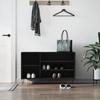 VidaXL Shoe Cabinet Black 102x36x60 Cm Engineered Wood 831413