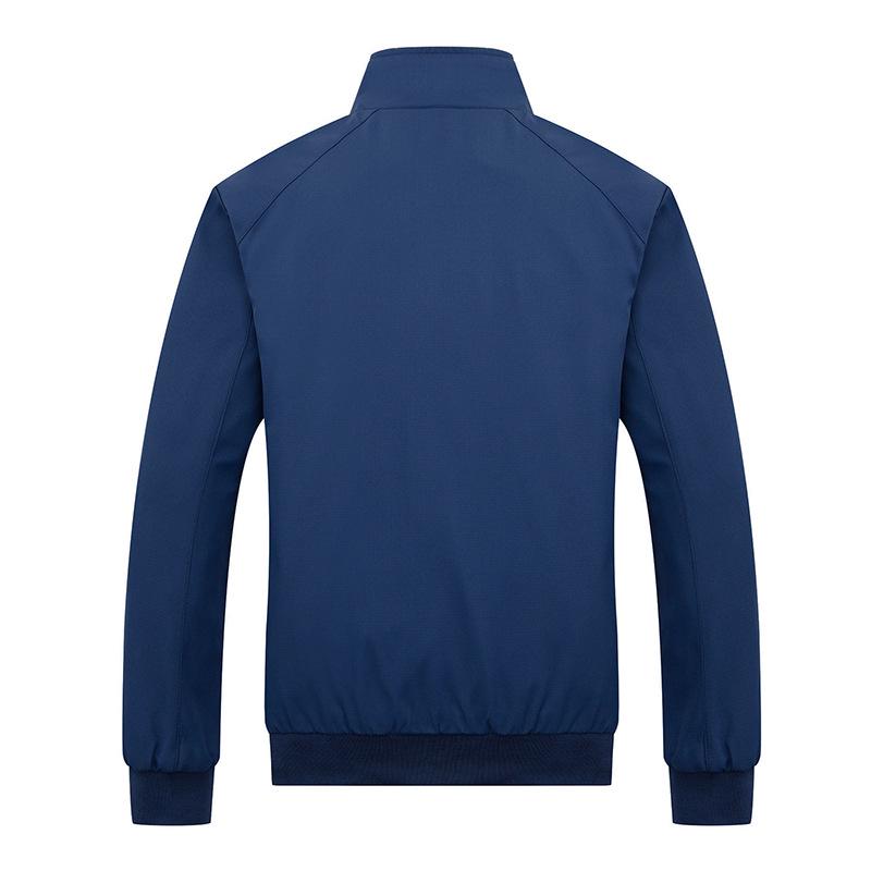 Men's Slim Fit Korean Style Autumn Jacket - Solid Color, Handsome Casual Wear