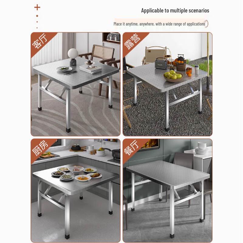 Skládací stůl z nerezové oceli 304 pro vysokou zátěž