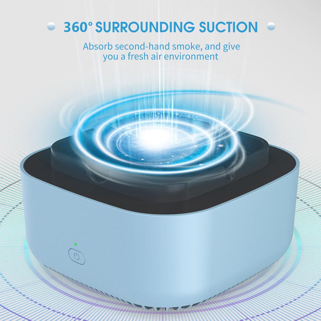 Multifunctional Smokeless Ashtray Negative Ion Air Fresher Smoke Grabber Air Purifier Ash Tray for Cigarette Smoker