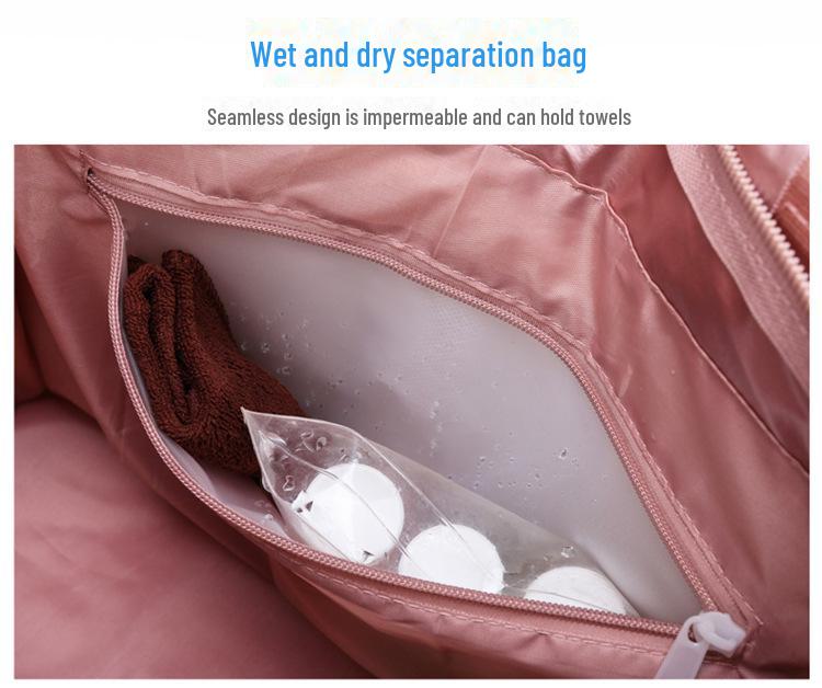 Multi-Purpose Fitness Bag with Wet/Dry Separation for Yoga, Swimming, and Travel