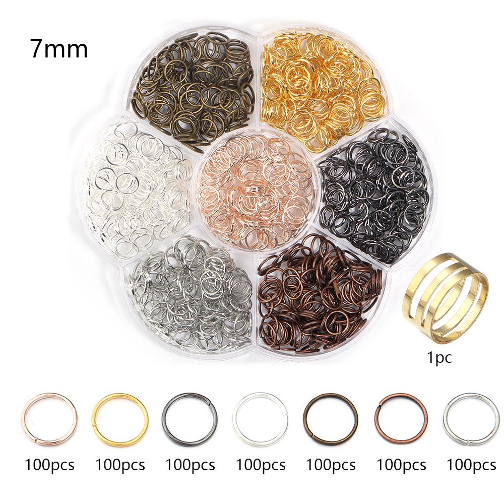 

1 Box Jump Rings Iron Single Loop Open Jump Rings Connectors For Jewelry Making DIY Necklace Bracelets Accessories Wholesale