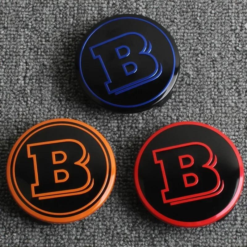4Pcs 75mm Brabus Logo Car Emblem Wheel Center Hub Cap Accessories AMG Apple  For Mercedes Benz W204 GLA GLC CLA W205 W203 W206