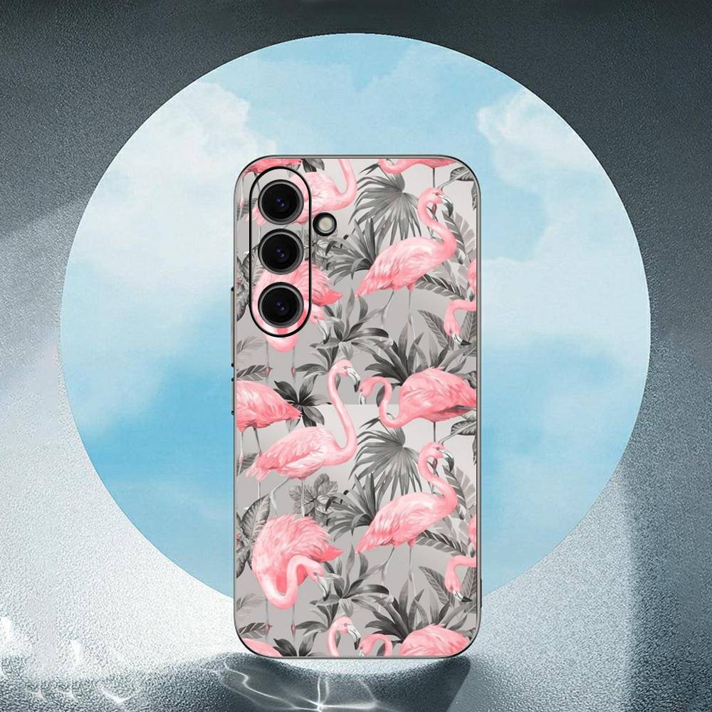 

Flamingo Luxury Black Phone Case For Samsung Galaxy S23 S24 S25 Ultra S22 Plus S21 SamsungS22 5G