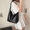 PU Leather Minimalist Tote Bag Large Capacity Ladies Handbags Leisure Single Shoulder Bag  Women
