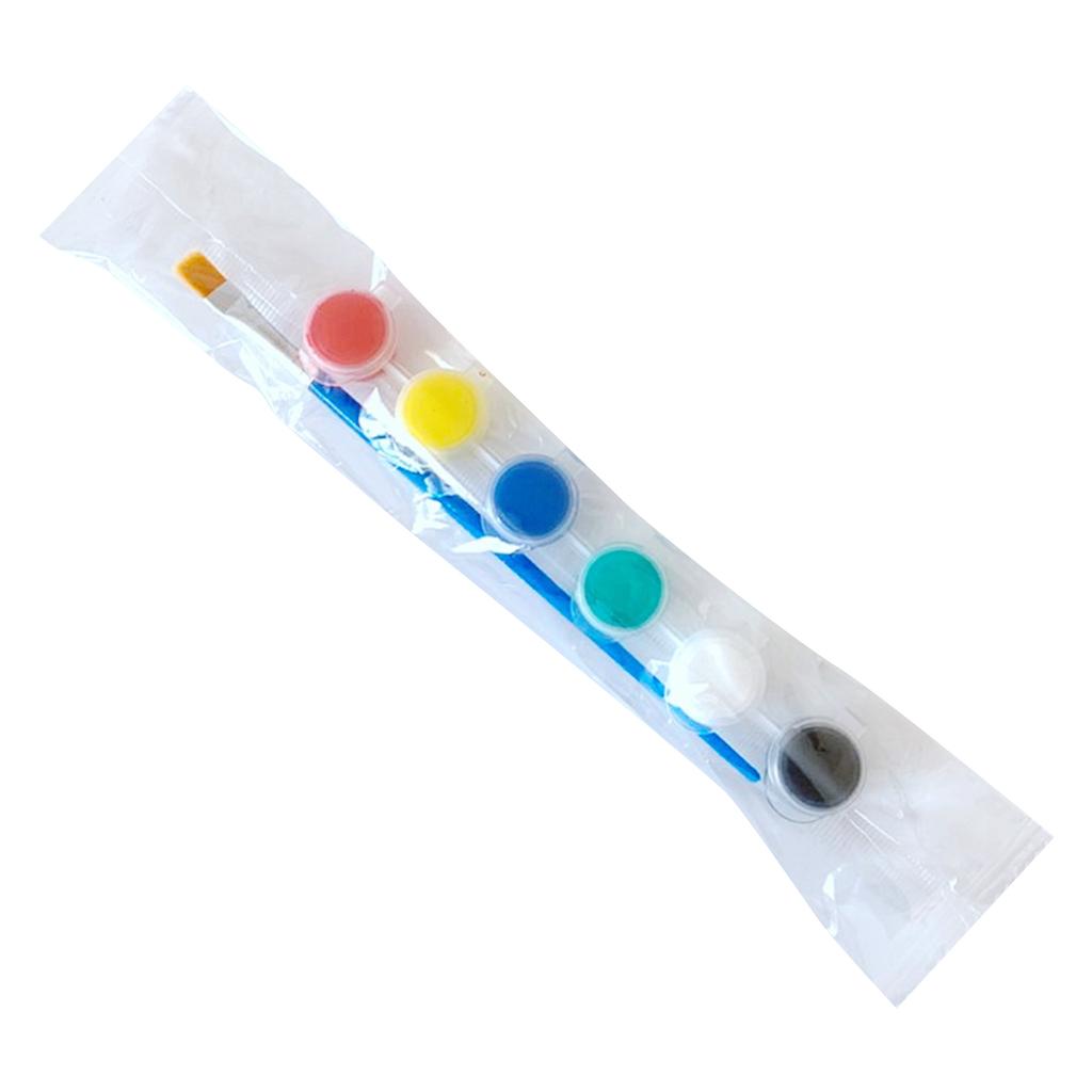 Abwaschbares Acrylfarben-Set mit 6 Farben/12 Farben, abwaschbare Farbe mit Pinsel für das Kunstprojekt in der Schule, Ostereier bemalen