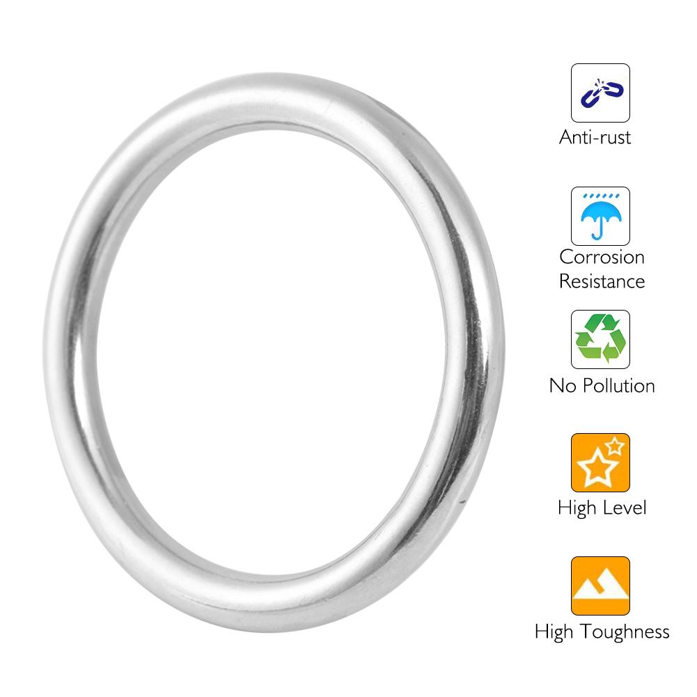 304 Rostfritt Stål Svetsad O-ring (08040 Linjediam. 5mm * Innerdiameter. 40 mm) Dykdjurstillbehör