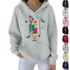 Women's Christmas  Hoodie Funny Cute Christmas Holiday Sweatshirt Pullover