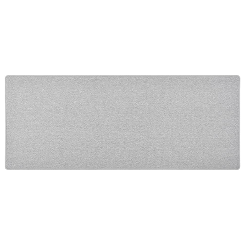 vidaXL Teppichläufer Hellgrau 80x200 cm