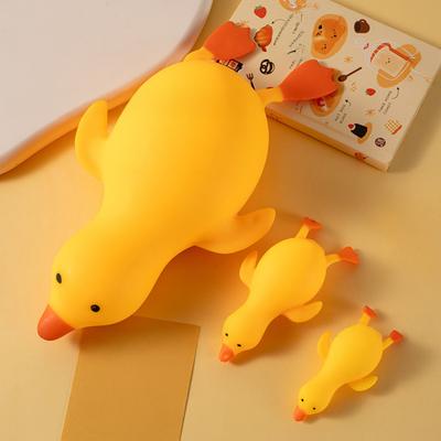 Yellow Duck Squeeze Toy Stretchy Stress Relief Duck Sensory Toy Slow Rising Animal Shape Fidget Toy Decompression Stress Ball