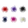 Women Flower Bow Net Hat Hair Clip for Bridesmaid Wedding Party Accessories Banquet Hair Clip Headdress