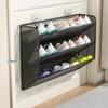 Door Mounted Shoe Rack Multi-Layer Wall-Mounted Storage Rack Hidden Storage Shelf  For Office