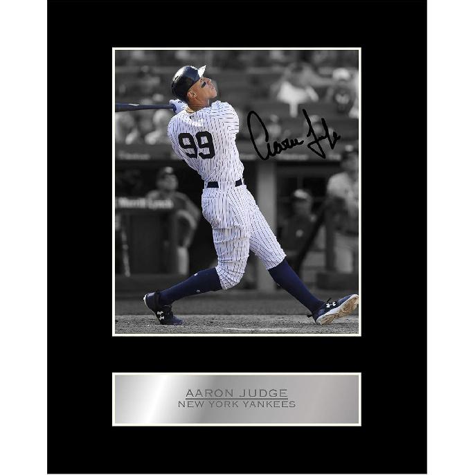 Aaron Judge Signed Mounted Photo Display Autographed Gift Picture Print