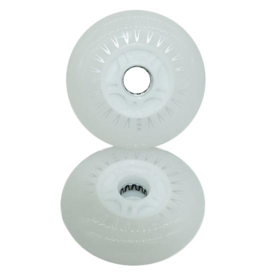 2Pcs 80/76/72mm In-line Speed Skate Skating LED Light Flashing Roller Wheels
