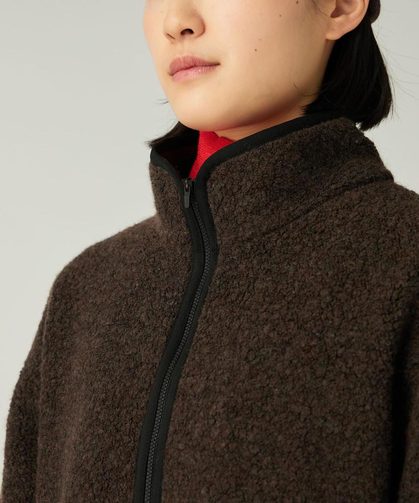 Snow Peak Recycled Wool Boa Pullover Medium JK-25AU022, Top, Sweatshirt, Men's/Women's, Orange,