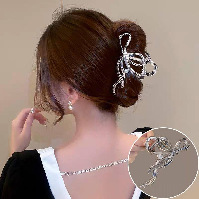 Vintage Metal Long Tassel Gripping Clip Hair Claw For Women Full Rhinestones Hair Clip Korean Barrettes Hairpin Hair Accessories