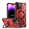 Magnetic Ring Phone Case IPhone 15 Pro Max With Built-in Kickstand Shockproof TPU Cover In 5 Colors