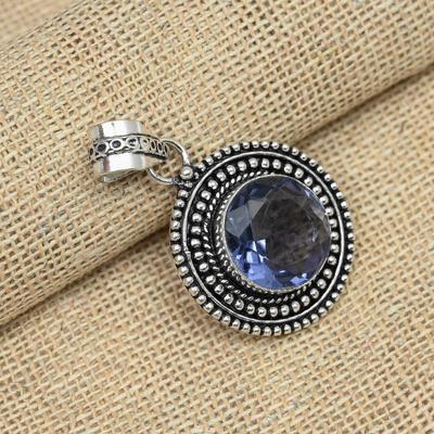 Beautiful Tanzanite Gemstone 925 Sterling Silver Pendant Handmade Jewelry