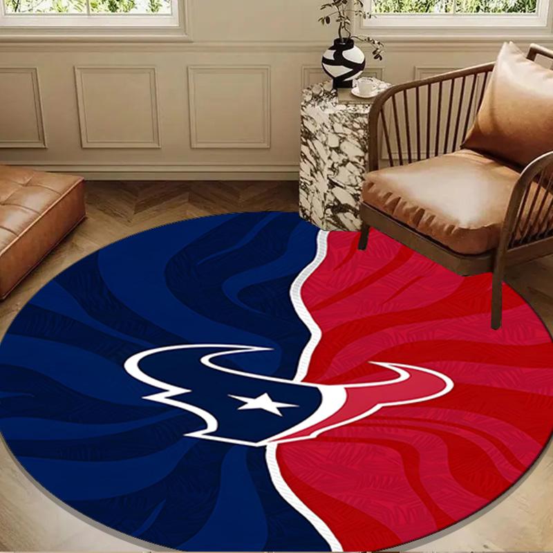 Houston basketball Logo Round mat, Anti-slip Circle Carpet Chair rug For livingroom,Bedroom, doormat home decor Gift Christmas Gifts