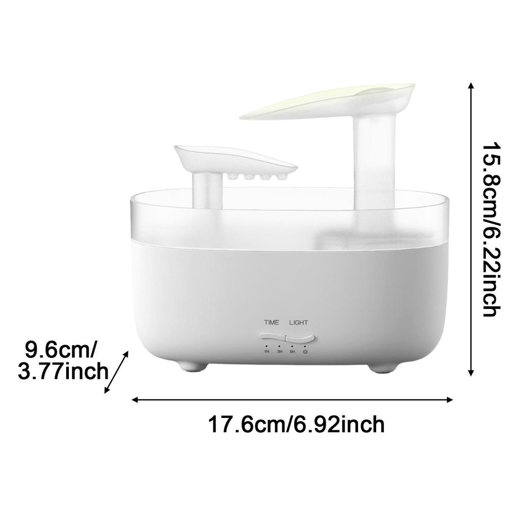 Raindrop Diffusers Humidifier Water Drip Essential Oil Diffusers 250ml Mist Air