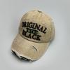 Ripped Embroidery Letter Baseball Cap Men'S And Women'S Shade Vintage Outdoor Street Cap