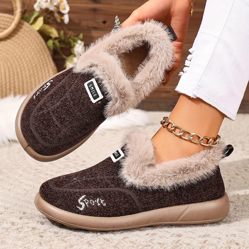Damenstiefel Weiche Sohle Warm Bequem Modisch Vielseitig Winter Kurzstiefel, Damenschuhe