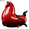 Creative Fat Horse Porcelain Statue Desk Ornaments Horse Ceramic Sculpture Living Room Decoration Crafts Vintage Home Decor
