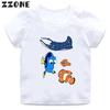 Finding Nemo Dory Cute Fish Print Funny Kids T-Shirts Cartoon Baby Girls Clothes Boys Summer Short Sleeve T shirt Children Tops