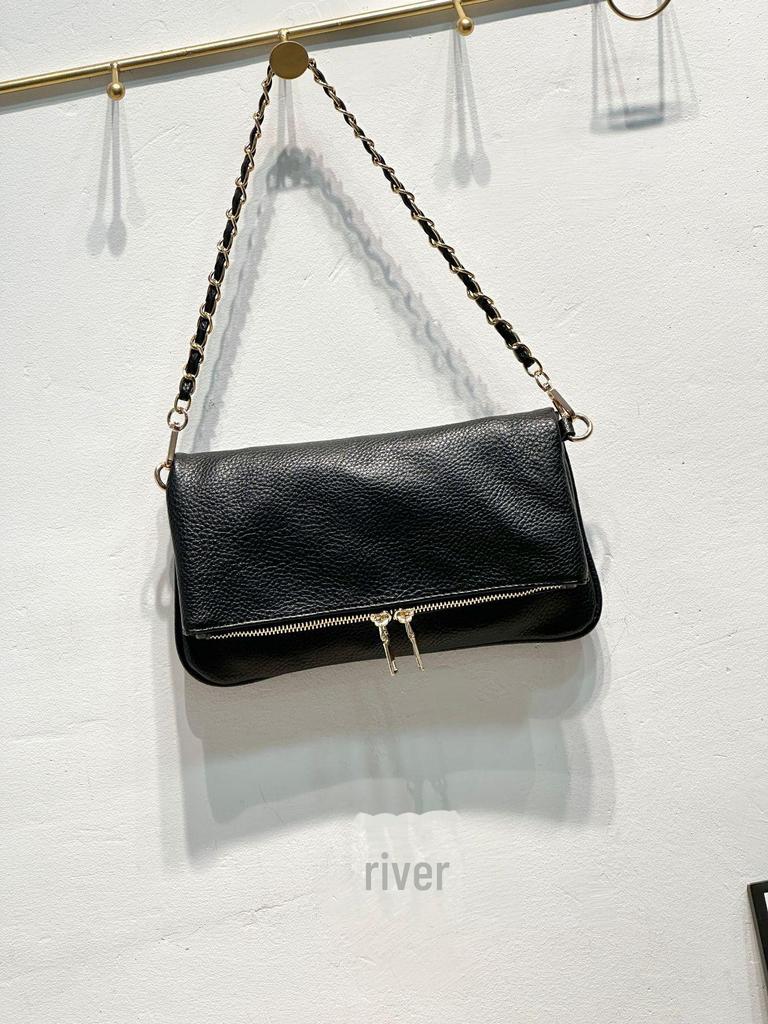 Trendige Umhänge-Schultertasche mit Litschi-Muster - Schlichtes, vielseitiges Design