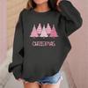Children's Fashionable Casual Long-sleeved Loose Christmas Print Pullover Sweatshirt