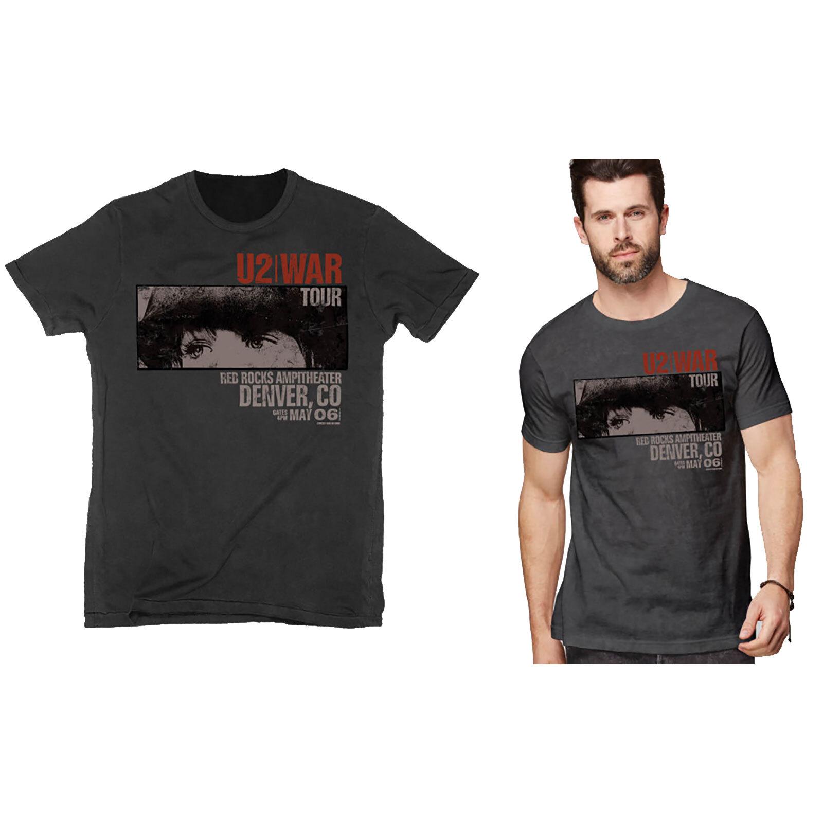 U2 Unisex T-shirt War Red Rocks XXXXL
